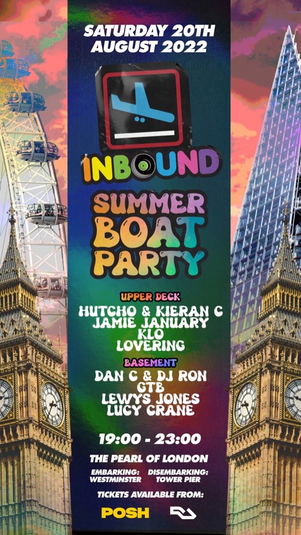 16-18yrs Summer Boat Party - London